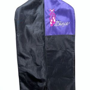 Black and Purple Dance Garment Bag